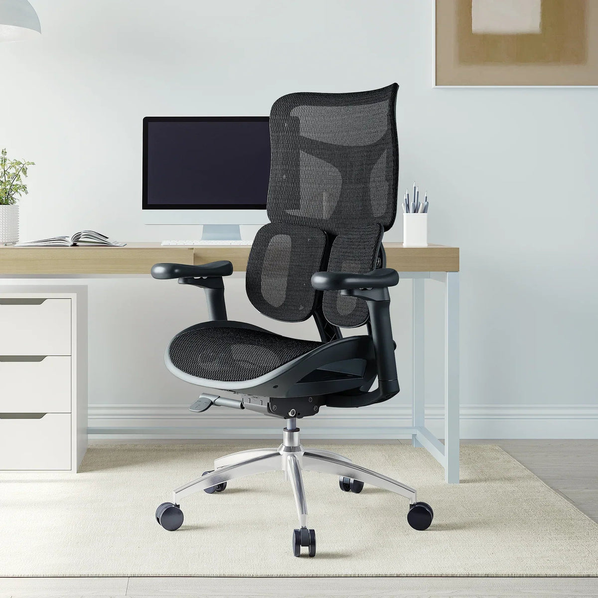 Nelvyo Ultimate || Chaise de bureau ergonomique à soutien lombaire
