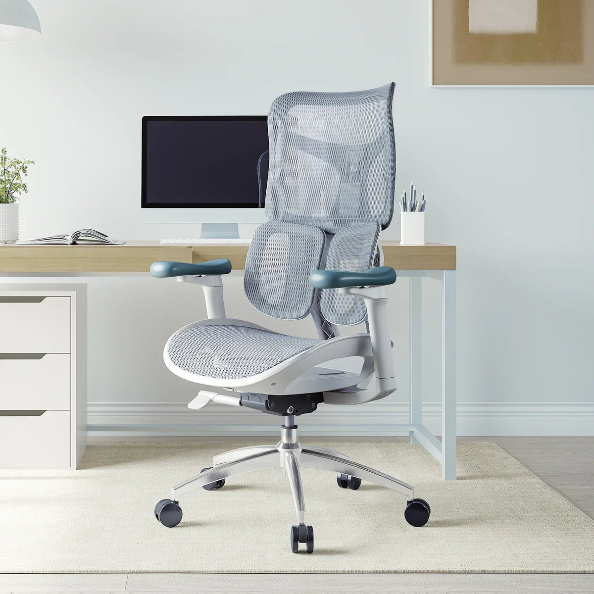 Nelvyo Ultimate || Chaise de bureau ergonomique à soutien lombaire